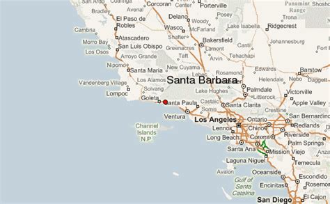 Santa Barbara Map Travelsfinderscom