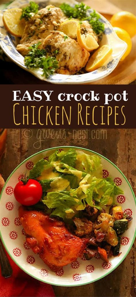 Home » soup recipes » healthy crock pot chicken vegetable soup. Crock Pot Chicken Recipes- Lemon Garlic Chicken | Gwen's Nest