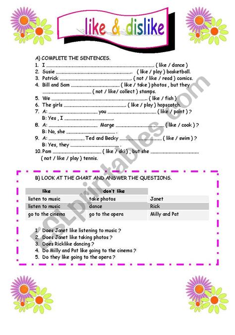 Like Esl Worksheet By Elam