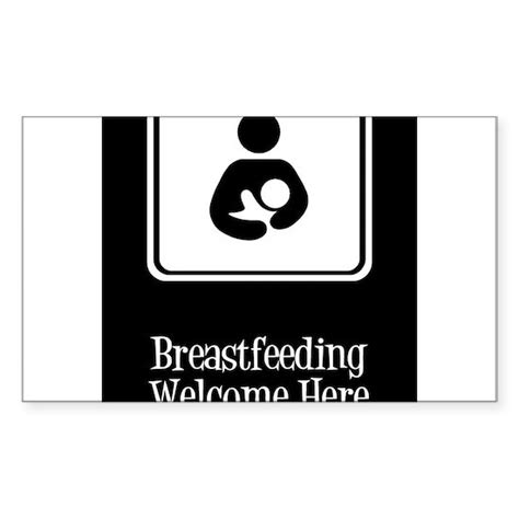 3 Breastfeedingwelcome Sticker Rectangle Breastfeeding Welcome Here Sticker By Waywardmuse