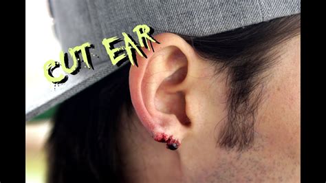 Special Effects Makeup Torn Ear Wound Youtube