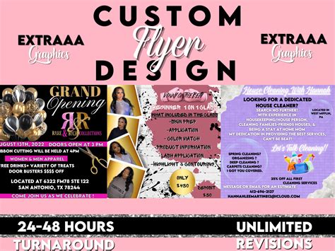 Custom Flyer Design Social Media Flyer Personalize Flyers Business