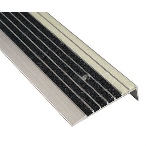 National Guard Stair Tread Cover 48in W Aluminum 45jx61351glow 4