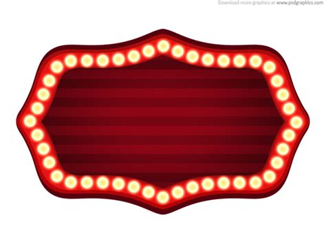Theater Sign Template Psd Psdgraphics