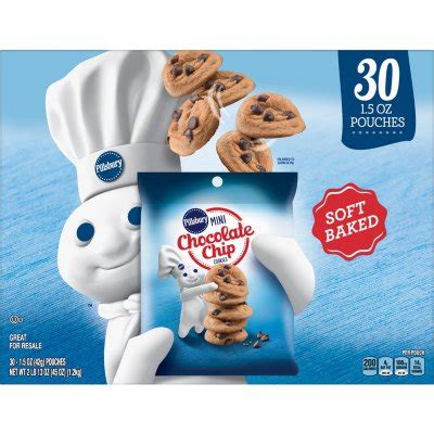 Companies like pillsbury and have made this possible with the introduction of their famous ready to bake cookies line: Pillsbury Soft Baked Mini Chocolate Chip Cookies (1.5 oz ...