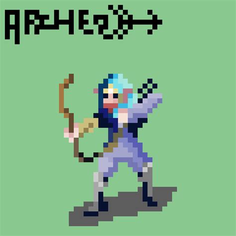Archer Pixel Sprite By Warren Clark