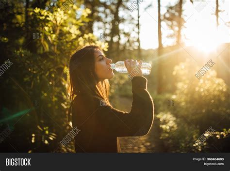 Young Woman Drinking Image And Photo Free Trial Bigstock