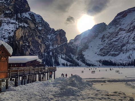 A Ring Around The Lago Di Braies In The Winter Escursioni