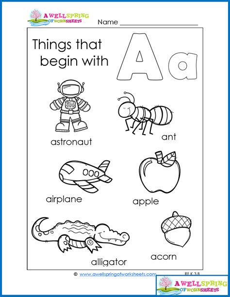 Worksheets By Subject A Wellspring Of Worksheets Alphabet