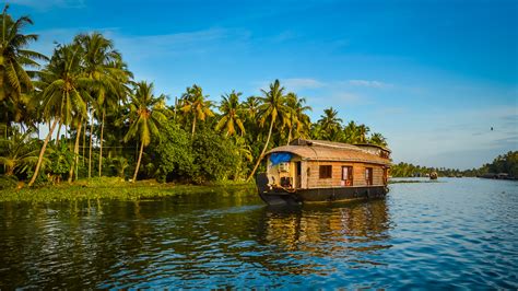 Desktop Wallpapers India Alappuzha Kerala Nature Riverboat 2560x1440