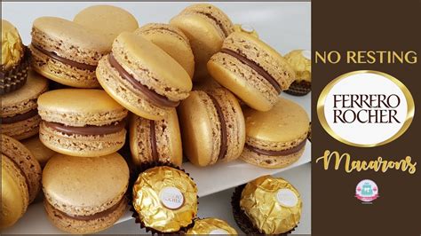 No Resting Ferrero Rocher Macaron Recipe How To Abbyliciousz The