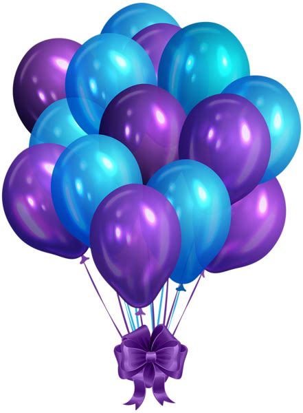 Blue Purple Bunch Of Balloons Clip Art Png Image Gallery Yopriceville