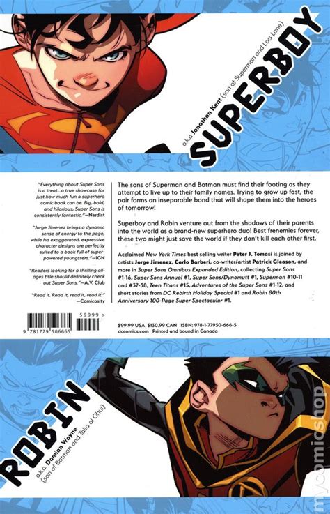 Super Sons Omnibus Hc 2020 Dc Expanded Edition Comic Books