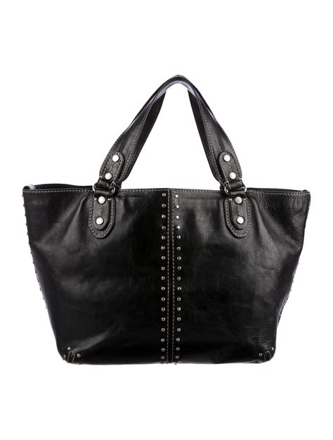Michael Michael Kors Studded Leather Shoulder Bag Handbags Wm523007