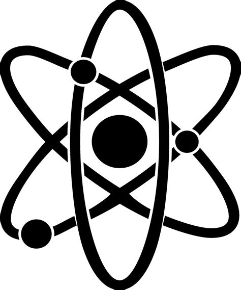 Black Atom Icon Or Symbol 25323453 Vector Art At Vecteezy