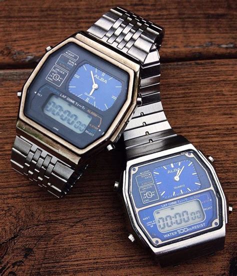 Seiko Alba Analog Digital Watch From The 80s Vintage Watches Retro