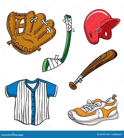 Sports Equipment Cartoon Set Of Funny Sports Equipment Characters