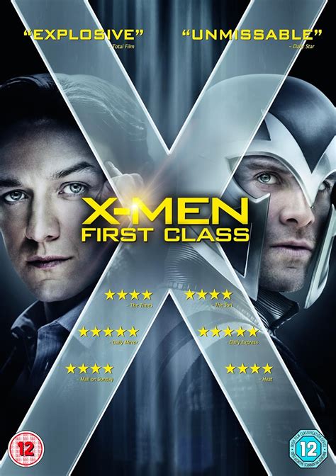 X Men First Class Dvd Digital Copy Uk James Mcavoy Michael Fassbender January