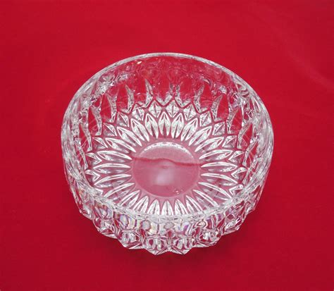 Vintage Pressed Clear Glass Bowl 5 1 2 Wide Vintage