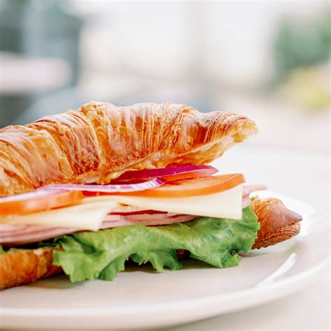 Ham And Swiss Croissant Sandwich Belle Pastry
