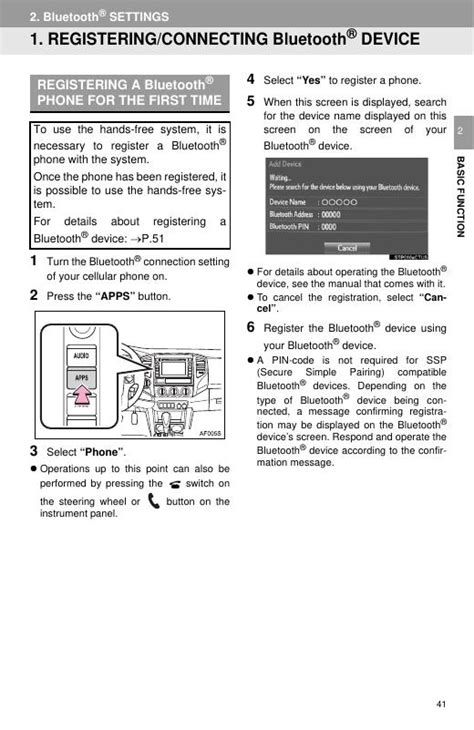 2015 Toyota Tacoma 2015 Tacoma Bluetooth Settings Pdf Manual 16 Pages