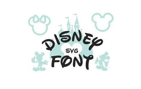 Disney Font Svg Collection Disney Alphabet Dxf Disney Clipart Etsy