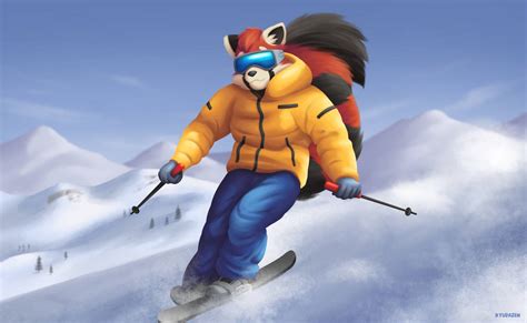 Pandaplaid Skiing By Ryudazen On Deviantart