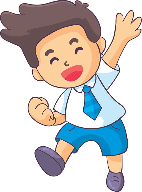 Cartoon Boy Images Illustration Of Cute Schoolboy Car