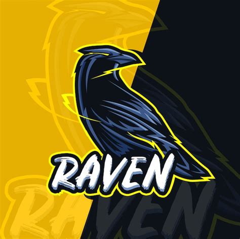 Premium Vector Raven Mascot Esport Logo Design Character