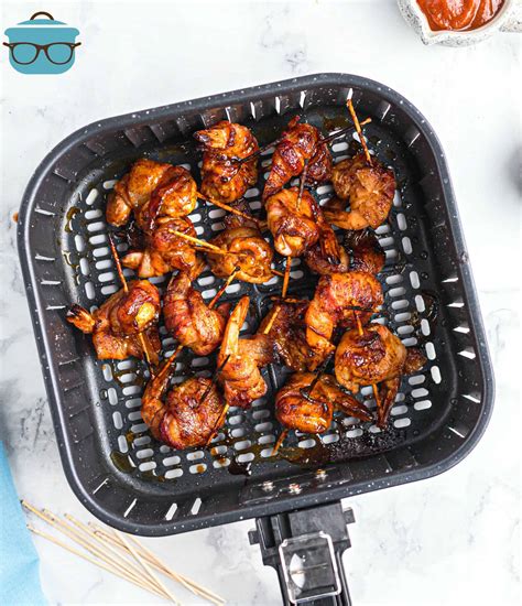 AIR FRYER BACON WRAPPED SHRIMP | The Country Cook