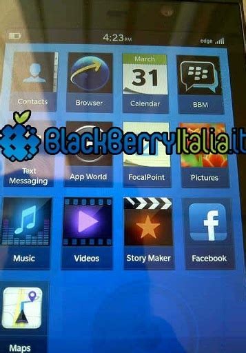 rò rỉ hình ảnh mới của hệ điều hành blackberry 10