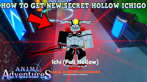 How To Get New Secret Ichigo Hollow Easiest Method Showcase Anime