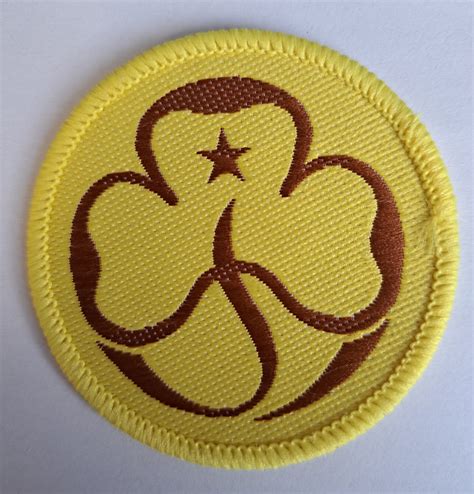 Woven Brownie Promise Badge 1994 Girlguiding Cornwall