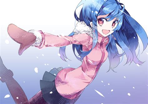 2560x1440 Resolution Blue Haired Female Anime Character Hd Wallpaper