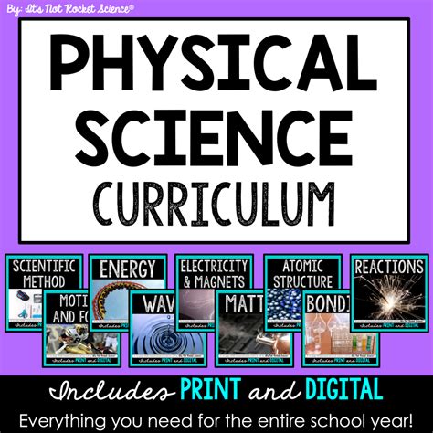 Physical Science Curriculum Full Year Bundle - Shop | It's Not Rocket