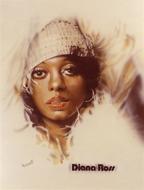 Portrait Of Singer Diana Ross Poster Print By Malcolm Greensmith