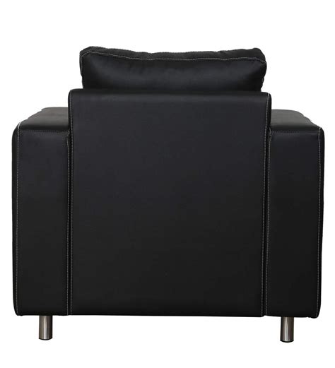 Buy Tanaka 1 Seater Sofa In Matte Black Colour By Mintwud Online