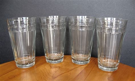Longaberger Glass Woven Traditions 16 Oz Flat Tumbler Two 2 Available Glassware