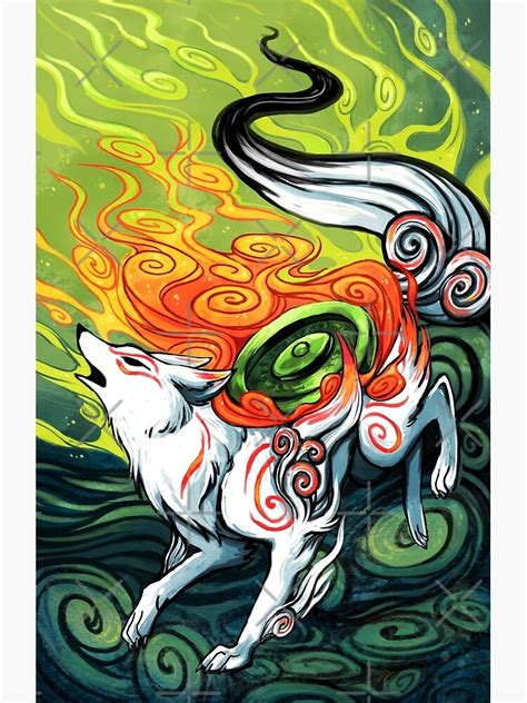 Okami Den Amaterasu Wolf Art Print For Sale By Michelledraws
