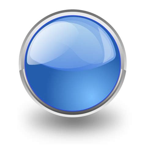 Shiny Metallic Blue Button — Stock Vector © Baavli 8286726