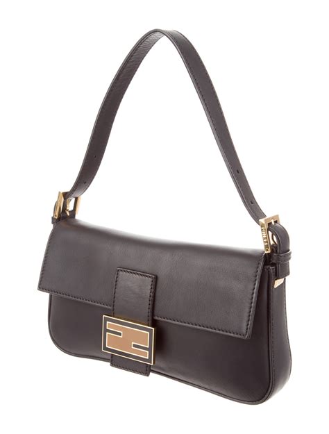 Fendi Leather Baguette Bag Handbags Fen56432 The Realreal