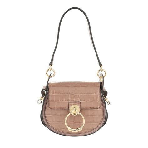 Chloé Tess Shoulder Bag Leather Woodrose In Rosa Fashionette