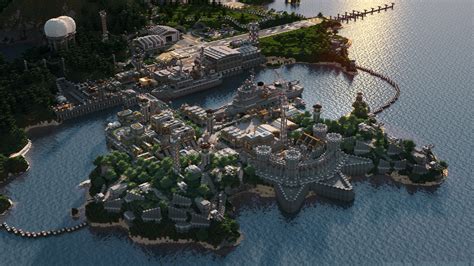 Military Base By The Sea Minecraft