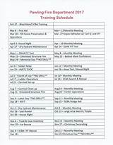 Photos of Volunteer Fire Department Training Schedule