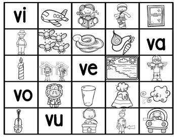 Va Ve Vi Vo Vu By Bilingual Printable Resources Tpt