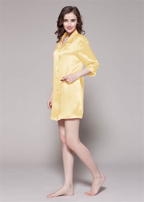 22 Momme Classic Silk Nightshirt In 2020 Night Shirt Beautiful Gowns