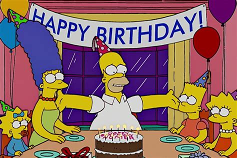 Homer Simpson Happy Birthday
