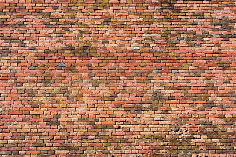 Old Red Orange Brick Wall Background Texture 14 Stock Photo Image Of
