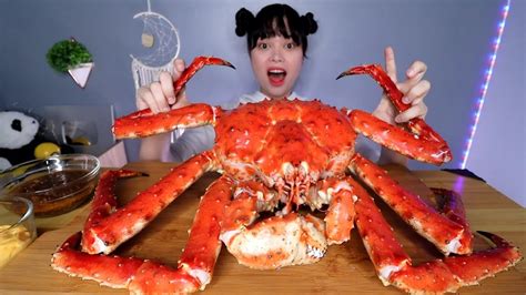 Kg Alaskan King Crab Mukbang Youtube
