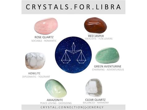 Libra Zodiac Crystals Set Stones For Libra Zodiac Crystal Etsy